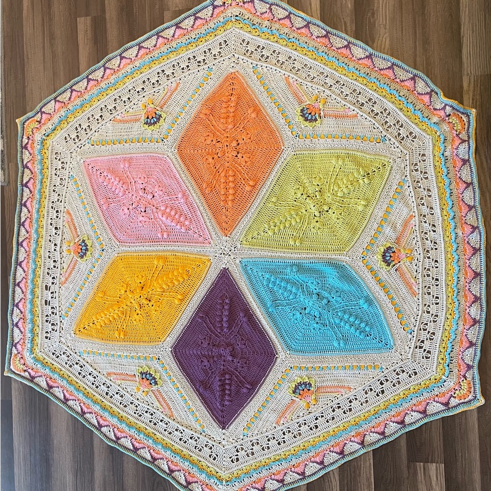 Ubuntu Crochet Throw - 100% cotton